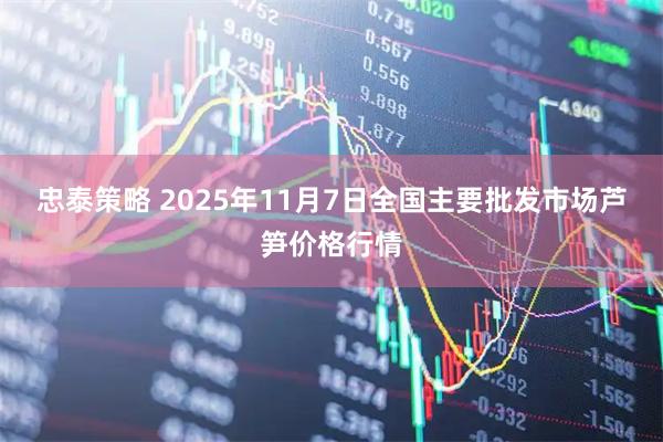 忠泰策略 2025年11月7日全国主要批发市场芦笋价格行情