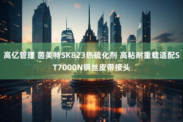 高亿管理 茵美特SK823热硫化剂 高粘耐重载适配ST7000N钢丝皮带接头